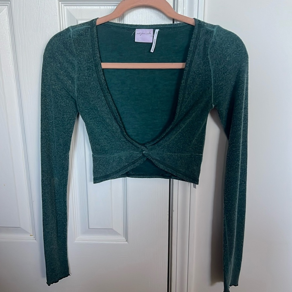 Out from under long sleeve crop top